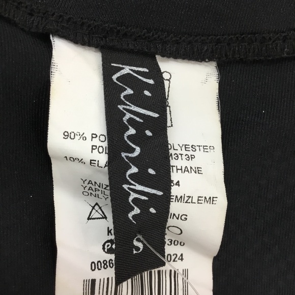 NWT KIKIRIKI Embellished Asymmetrical Mini Dress In Black Small - Picture 6 of 8